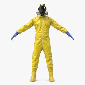 Hazmat Worker Clothes 3D model